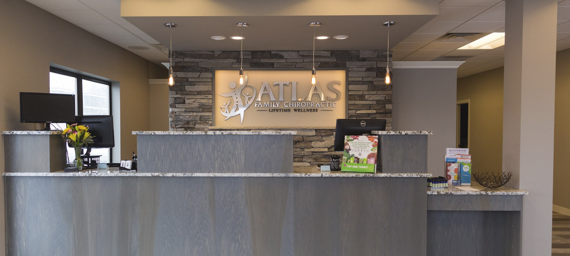 Atlas Family Chiropractic Receptionist Area